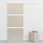 vidaXL Schuifdeur met zachte stops 90x205 cm ESG-glas en, Doe-het-zelf en Bouw, Deuren en Vliegenramen, Verzenden, Nieuw