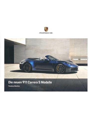 2020 PORSCHE 911 CARRERA S HARDCOVER BROCHURE DUITS, Ophalen of Verzenden