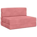 vidaXL Vouwbare Sofa Bed Roze 70 x 72 x 60 cm Stof, Verzenden, Nieuw
