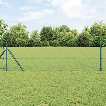 vidaXL Hexagon Hek Groen 0.4 x 50 m Staal, Verzenden