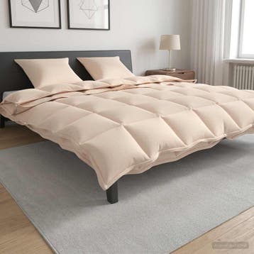 vidaXL Dekbed 220 x 240 cm Alle seizoenen Kapokvezel Beige, Verzenden, Nieuw