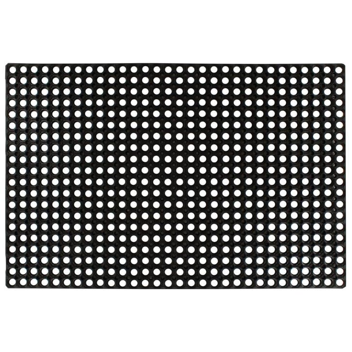 vidaXL Rubbermat 16 mm 80x120 cm, Jardin & Terrasse, Paillassons, Envoi