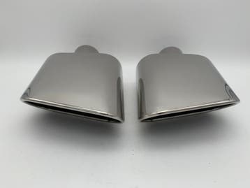 Uitlaat Sierstukken set RVS rechthoek ovaal – 15cm X 7cm, Ophalen of Verzenden, Nieuw