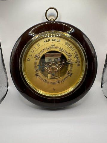lufft Wandbarometer (3) - Hout, Messing, Glas, Koper - 3, Antiek en Kunst