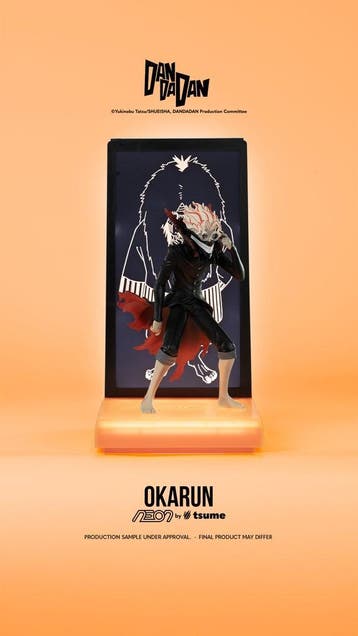 Dandadan LED Neon Statue Okarun 25 cm, Ophalen of Verzenden, Nieuw