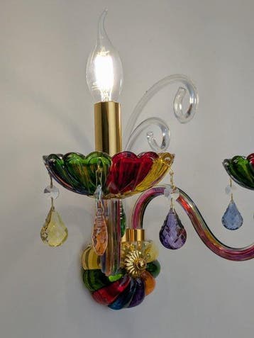 Rubi - Hand made in Italy - Lampe murale - Cristal -