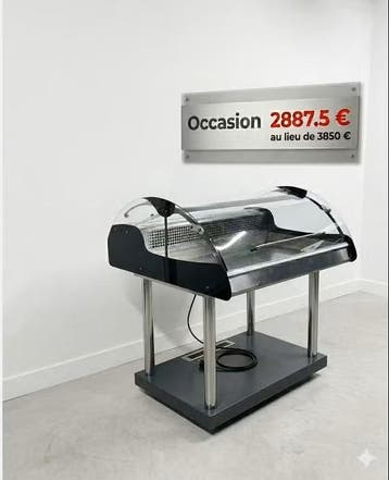 Frigo vitrine mobile inox vitre bombées horeca professionnel, Electroménager, Réfrigérateurs & Frigos