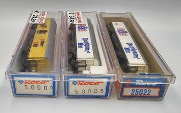 Roco N - 50006, 50009 - Modeltrein goederenwagon (3) -, Nieuw