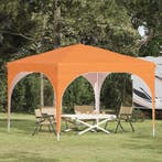 vidaXL Pop-up Feesttent 290 x 290 x 245 cm Oranje, Verzenden, Nieuw
