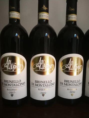 2015, 2016 x2, 2017, 2019 & 2020 Altesino - Brunello di, Verzamelen, Wijnen, Nieuw