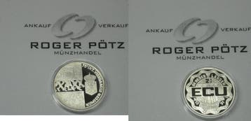 2,5 Ecu 1991 Nederland Stadt Nijmegen zilver Pp selten zi..., Verzenden, België