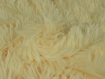 10 meter langharig bont - champagne - Pluche stoffen, Overige kleuren, Verzenden, 120 cm of meer, Polyester