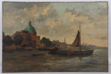 École néerlandaise (XX) - Kade Amsterdam