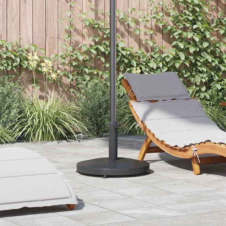 vidaXL Parasolvoet Donkergrijs 48 x 48 x 32 cm, Jardin & Terrasse, Parasols, Envoi