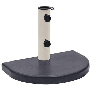 vidaXL Parasolvoet 40x28x4 cm graniet zwart, Verzenden