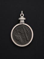 Grec antique mycénien Bronze Coin pendant (Sans prix de