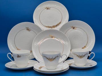 Rosenthal – Kaffeegedeck – Porzellan handbemalt mit