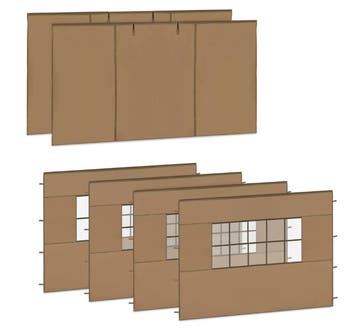 2dekans | VONROC Zijwandenset voor Dubbele Partytent - 6 x, Bricolage & Construction, Ophalen of Verzenden