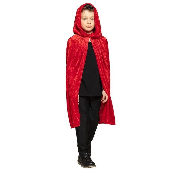 Halloween Cape Rood 1,15m, Hobby en Vrije tijd, Feestartikelen, Nieuw, Verzenden