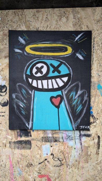 JFOX - Los reyes locos - Ange #4, Antiek en Kunst, Kunst | Schilderijen | Modern