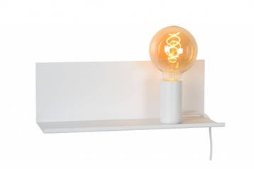 Lucide SEBO - Bedlamp - 1xE27 - Wit - 06218/01/31, Maison & Meubles, Verzenden