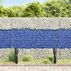 vidaXL Tuinstenen Blauw 12 cm Glas, Verzenden