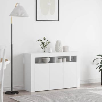 vidaXL Dressoir Wit 116 x 30 x 75 cm Bewerkt hout, Verzenden, Nieuw
