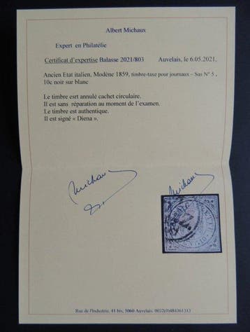Italiaanse oude staten 1859 - Modena 1859 - Oude Italiaanse, Gestempeld