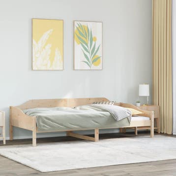 vidaXL Bedframe zonder matras massief grenenhout 90x200 cm, Verzenden, Nieuw