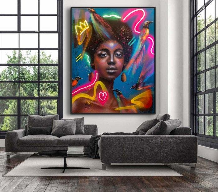 LEO VAREK - COLIBRIS - XXL, Antiquités & Art, Art | Peinture | Moderne