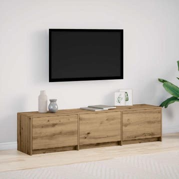 vidaXL TV Kast Artisan Eiken Bewerkt hout, Verzenden, Nieuw