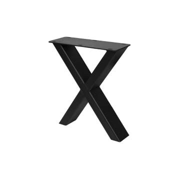 Stalen Poot X-mini 8x4 cm Zwart 1 stuk, Verzenden, Nieuw