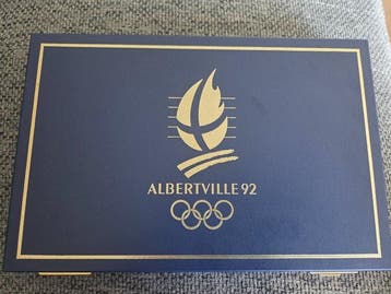 France. 100 Francs 1989/1991 Jeux Olympiques Albertville, Postzegels en Munten