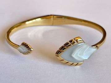 René Lalique - “Paon” (verpakt) - Verguld met goud, Kristal