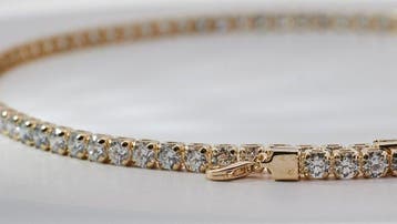 Halsketting - 14 karaat Geel goud - 21.00ct. tw. Diamant, Nieuw