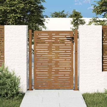 vidaXL Poort 100x125 cm vierkant cortenstaal, Verzenden, Nieuw