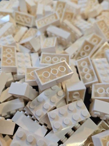 Lego Onderdelen - New Brick 2 x 4 White 200pcs, Nieuw