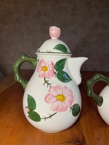 Villeroy & Boch - Cafetière - Porcelaine - Wildrose, Antiquités & Art
