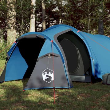 vidaXL Tunneltent 2-persoons waterdicht blauw, Verzenden, Nieuw