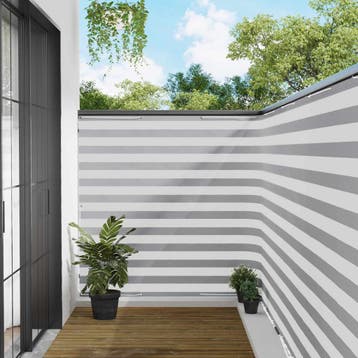 vidaXL Balkon Privacy Scherm 150 x 600 cm Stof met, Verzenden, Nieuw