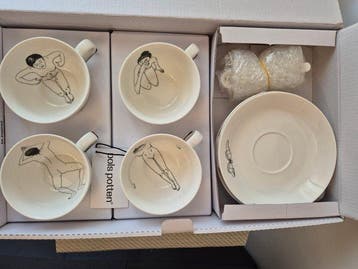 Pols Potten - Koffieservies voor 4 - Porselein
