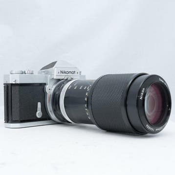 Nikon Nikomat FT + Zoom-Nikkor·C Auto 80-200mm F4.5 Single, Nieuw