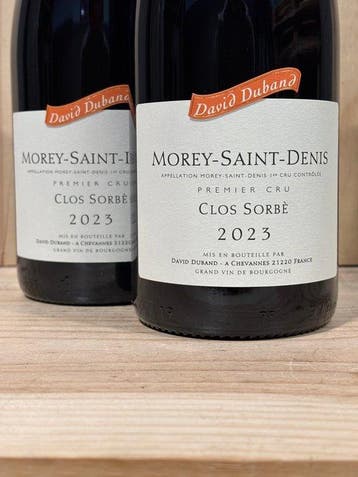 2023 David Duband Clos Sorbé - Morey St. Denis 1er Cru - 2, Nieuw