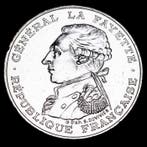 France. 100 Francs 1987 Lafayette y 1990 Charlemagne (2