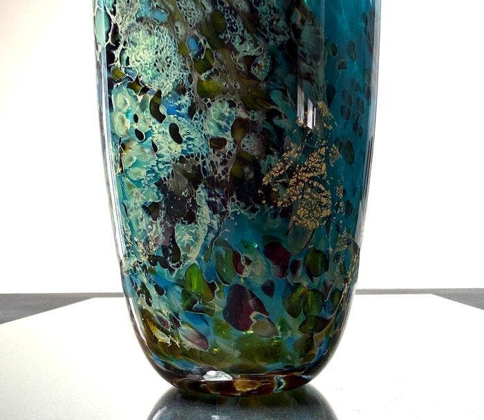 Maxence Parot - Vase - Vase unique couleurs et Or - Verre, Antiquités & Art, Art | Objets design