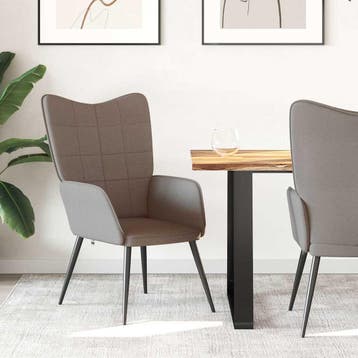 vidaXL Relaxstoel stof taupe, Verzenden, Nieuw