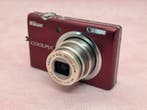 Nikon 12.0 MP Digitale Compactcamera - Bordeaux Rood - Met, Nieuw