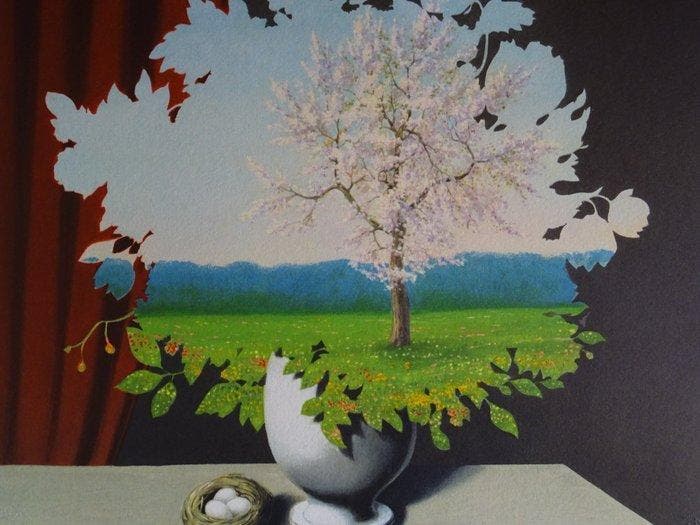 René Magritte (1898-1967), d´apres - Le Plagiat, Antiek en Kunst, Antiek | Overige Antiek