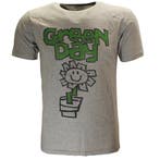 Green Day Flower Pot T-Shirt - Officiële Merchandise, Nieuw