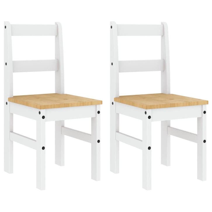 Stoelen 90cm -66% korting. Retour deal, weg is weg!, Huis en Inrichting, Stoelen, Wit, Twee, Gebruikt, Hout, Verzenden
